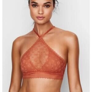 Victoria's Secret | Floral Lace Halter-Neck Bralette